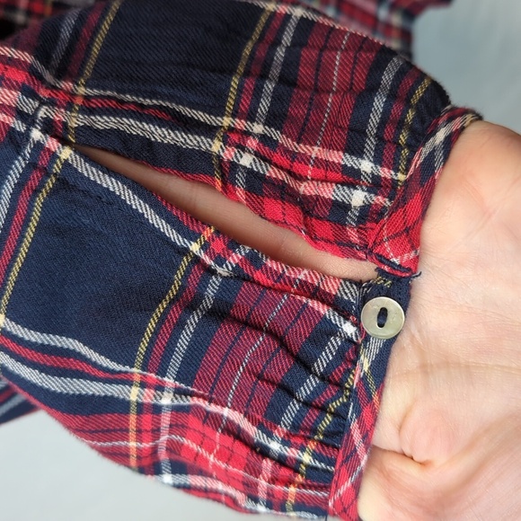 Beach Lunch Lounge Size M Long Sleeve Blouse 100% cotton - Picture 10 of 13